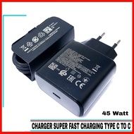 CHARGER COMPATIBLE FOR SAMS S24 S24+ S24 ULTRA S23 FE SUPER FAST CHARGING TYPE C TO C 45 WATT