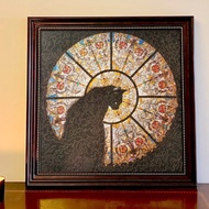 medal hanger medal frame Church Cat Puzzle Frame Cathedral Cat Special-Shaped Puzzle Frame 30 * 30cm