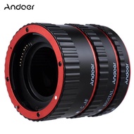 Andoer ที่มีสีสันโลหะ TTL โฟกัสอัตโนมัติ AF มาโครขยายแหวนหลอดสำหรับ Canon EOS EF EF-S 60D 7D 5D II 550D