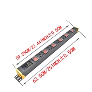 PDU รางปลั๊กไฟ รางปลั๊กไฟตู้ Rack 1-12 ways 3 pin SOCKET Junction box Power Socket ปลั๊กชาร์จ