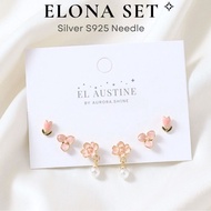 EL Austine Elona Earring Silver Needle S925 Tulip Earring/ Tulip Stud Earring/ Korean Earring/ Korea