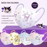 [In Stock]50PCS 3D Face Mask for Kids 3ply Breathable Protective Mask Cartoon Duckbill 3D Butterfly 