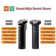 Xiaomi Mijia Mi Electric Shaver S300 / S500 (3-in1) 360 degrees Head Flex IPX Waterproof Men Razor B