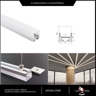 LED Aluminium Pendant Light Profile T5 Silver Colour