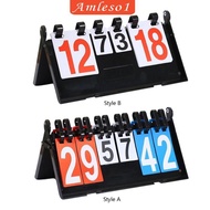 [Amleso1] Table Scoreboard Flip Table Scoreboard Scoreboard for Basketball Tennis