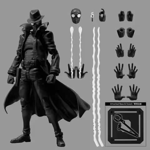 In Stock Ko Spider-Man: Into The Spider-Verse Spider-Man Noir Anime Action Figures Spiderman Figurin