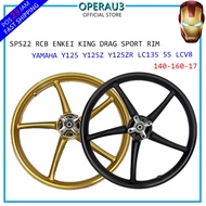 SP522 Y125z Y125zR LC135 5S Sport Rim Y125 140/160/17 ENKEI Rim SP 522👌Free Tubeless Head / Kepala T