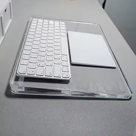 Wrist Rest For iMac Magic Trackpad 2 3 Keyboard Base Touch ID Numeric Acrylic Stand Station Transpar