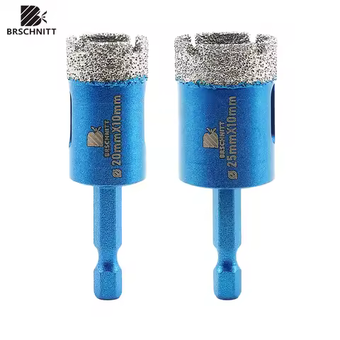 BRSCHNITT Diamond Drill Core Bit Hole Saw 20/25mm for Tiles Marble Porcelain Diamond Crown Quick Fit