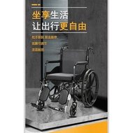 Wheelchair for the Elderly Foldable Manual Wheelchair Small Portable Scooter for the Disabled for the Elderly