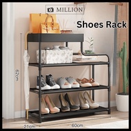 [MILLION] SIMPLE SHOE RACK Organizer Storage Indoor Outdoor Shoe Rack Home Shoe Cabinet / Rak Kasut Besi Rumah Simple