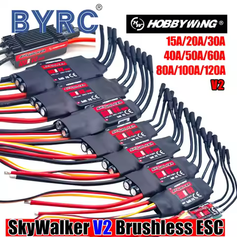Hobbywing Skywalker 15A/20A/30A/40A/50A/60A/80A/100A/120A V2 Brushless ESC With Reverse Thrust Funct