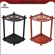 SONONIA Pool Cue Rack for Cues and Balls Holds 8 Sticks & Full Ball Set Free Standing