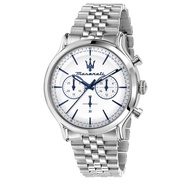 Maserati R8873618034 Epoca Silver Dial Bracelet Watch 42mm. นาฬิกา นาฬิกาข้อมือ นาฬิกาข้อมือผู้ชาย