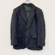 STAFFORD Harris Tweed 訂製夾克，深灰色，古著。