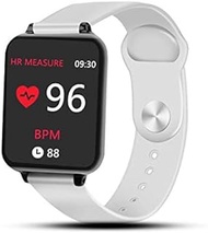 Waterproof Sports Smart Watch Heart Rate Monitor Blood Pressure Function For Men And Women beijingyuanbinshangmaoyouxiangongfg1 (Color : Blanco)