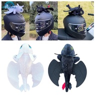 OPENMALL Motorcycle Helmet Decoration Flying Dragon Helmet Decor Plush Doll Helmet Decoration for Mo