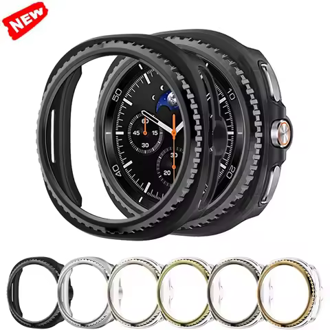 Metal Bezel Ring+Cover for Samsung Galaxy Watch 8 classic 46mm Protector Hard PC protective Bumper G