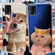 For Samsung F41 Case SM-F415F/DS Transparent Aesthetic Fashion Cute Cool Back Cover For Galaxy F41 S