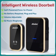 Wireless Intelligent Doorbell Smart Home Self-powered Waterproof Smart Door Bell Chime Distance Up t
