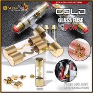 Gold Glass Fuse 80AMP Current Sound System 80A (1Pcs)