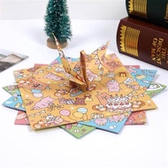 15cm Satu Sebelah Kartun Haiwan Cetakan Haiwan Origami Buatan Tangan Origami Berwarna-warni Bahan Ka