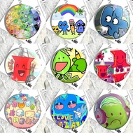 Anime BFDI Badges Round Badge Tinplate Coin Brooch Clothing Backpack Accessories Lapel Pin