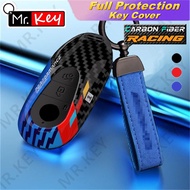 [Mr.Key]Carbon Fiber Key Cover For New Mercedes Benz C E S Class GLC GLB W206 W214 W223 S400 E300
