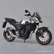 1:12 Scale Diecast Motorcycle Model Toys Honda CB400X Miniature Replica HUR3