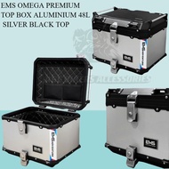 EMS ADVENTURE TOP BOX ALUMINIUM PREMIUM MOTORCYCLE 48 LITER MOTORSIKAL REAR BOX