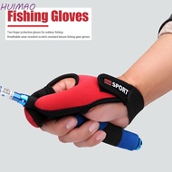 HUIMAO 2 Fingers Protector Breathable Anti-Cut Non-Slip Glove Fishing Accessory Fishing Tools Thumb 
