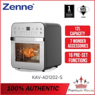 [Ready Stock] Zenne Air Fryer Oven 12L Capacity With 16 Preset Menu Similar To Riino KAV-AD1202-S KAV-AD1202