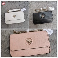 PL [Ready Stock] Guess Chain Bag Small Shoulder Bag Purse Crocodile Pattern