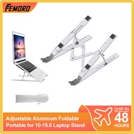 Chaunceybi Femoro Laptop Stand Laptop Holder Riser Computer Stand Adjustable Aluminum Foldable Portable Notebook More 10-15.6”And Tablets