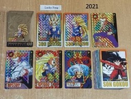 2021年版 全新(盒出) Bandai DragonBall Carddass Premium Vol 7 龍珠 本彈 復刻 Part 28 全套1金 & 6張單面閃 & 36白卡 咭(不散賣) 日