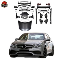pp W212 Body kit for Mercedes Benz E CLASS E63 W212 Old Upgrade to New AMG bodykit front Bumper rear
