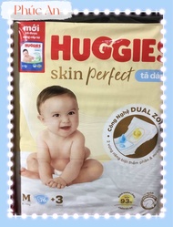 (Tặng thêm 3 miếng) Tã Dán Huggies Skin Perfect Size M 76 Miếng Cho Bé 6 đến 11 Kg - Bỉm Dán Trẻ Em 