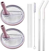 AYNKH Pack of 8 Leakproof Straw Lids, 40 oz, Compatible with Stanley 40 oz Cups, Dust and Leak-Proof