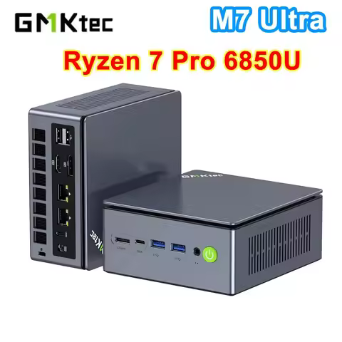 GMKtec NucBox M7 Ultra Mini PC AMD Ryzen 7 PRO 6850U Windows 11 Pro DDR5 32GB 1TB SSD WFi6 BT5.2 RJ4