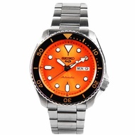 Seiko 5 Automatic Made in Japan 24 4 Jewels Orange Dial Sports Watch SBSA009