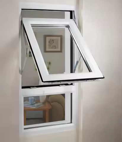 Casement Aluminum Window with Double Glazing Tempered Glass French Window for Home Villa Office Cust