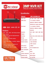 NVR KIT SET WiFi 8ch Support Max 3 MP รุ่น HW-3308 Hi-View