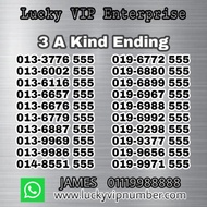 VIP Number, VIP Mobile Phone Number, Silver Number Series 3 A Kind 555, Prepaid Number, Digi, Celcom