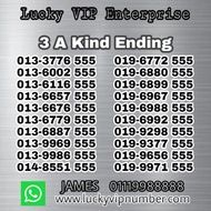 VIP Number, VIP Mobile Phone Number, Silver Number Series 3 A Kind 555, Prepaid Number, Digi, Celcom, Hotlink, XOX,