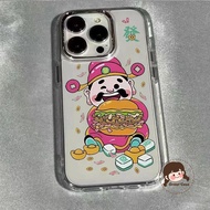 Cute China Money Hamburger Plating Phone Case For Honor X9D X9C Smart X9B X9A X8B X9 X8 X8A X7D X7C 