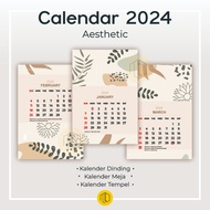 Aesthetic Wall Calendar 2024/Aesthetic Desk Calendar 2024/Aesthetic Paste Calendar 2024/spiral Aesthetic Calendar 2022 2023 2021 2024/Planner Calendar/Fabric Calendar/Planning Time 2024 Mini Calendar Spiral20 Volume Desk Calendar