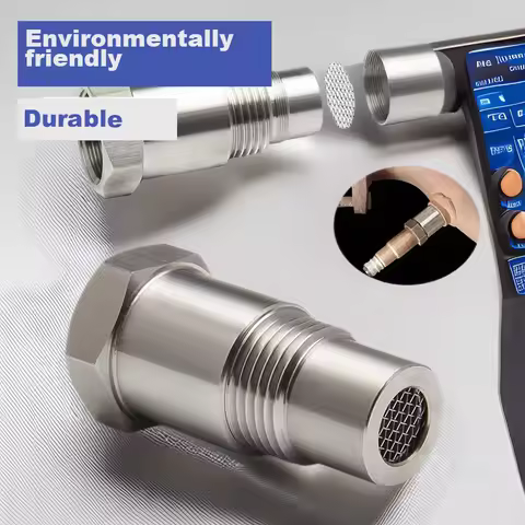 New Oxygen O2 Sensor Spacer Adapter Connector Car Modification Parts M18X1.5 with Filter Screen