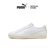 [NEW] PUMA Unisex Clyde Premium Sneakers (White)