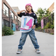 OLIVERKIDS - Boys and girls jersey 3-12 years NO 14 print Full Printing Women Girls Half Vintage Str