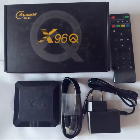 Set Top Box X96Q 2GB 16GB Android 10.0 TV Box Allwinner H313 Quad Core 4K 2.4G Wifi Google Player Yo